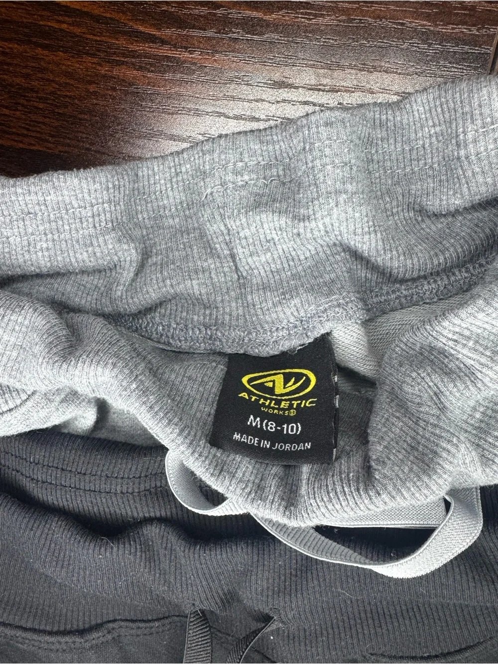 Athletic Works Gray & Charcoal Lounge Shorts Pair - Picture 4 of 4